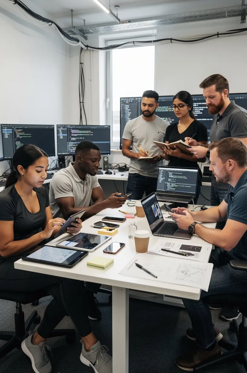 Modern office workspace